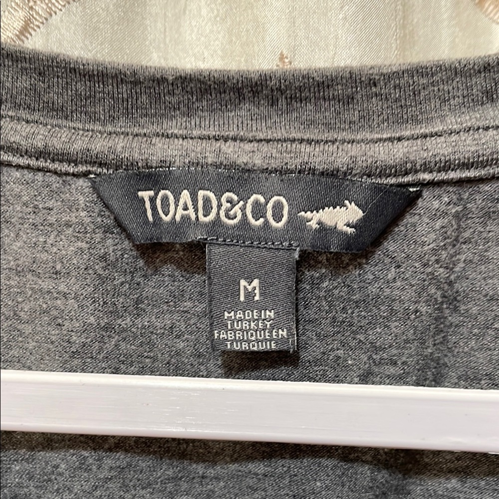 Toad & Co. Size M Gray Long Sleeve Dress - Picture 3 of 8